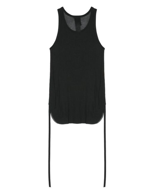 Ann Demeulemeester Black Semi-Sheer Fine-Knit Top for men