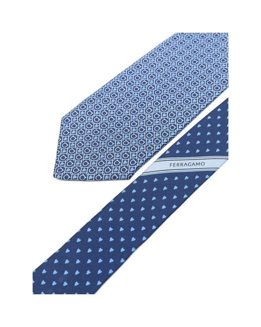 Ferragamo Blue Tie Bluma for men