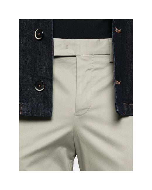 PT Torino Natural Cuffed Trousers for men