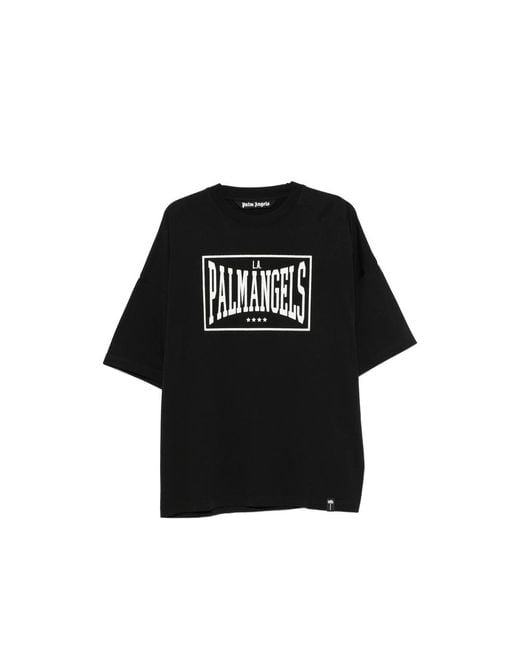 Palm Angels Black T-Shirts & Vests for men