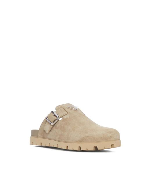 Prada Natural Neutrals Slippers for men