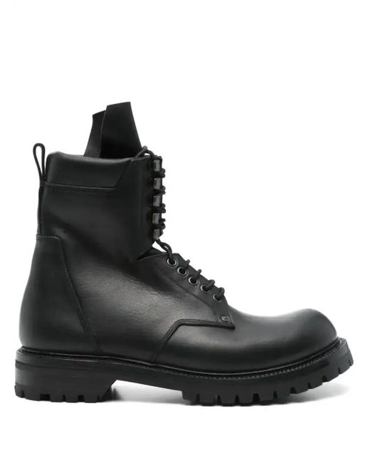 Rick Owens Black Army Combat Boots for men