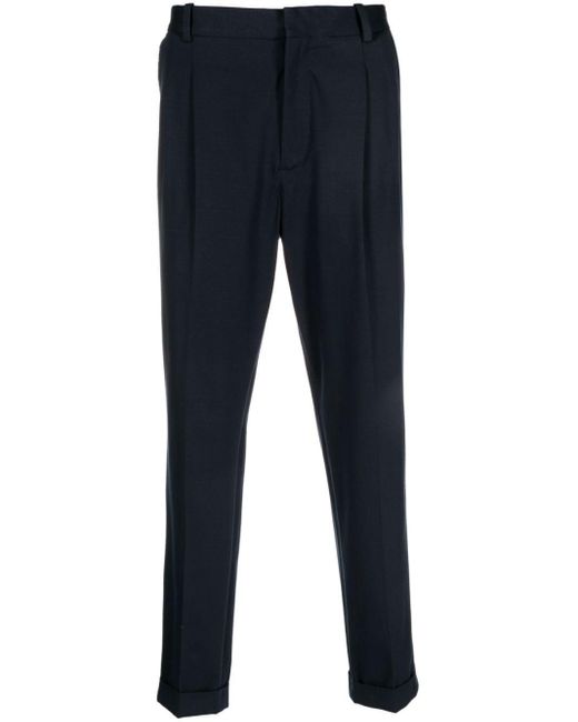 Circolo 1901 Blue Tailored Tapered-Leg Trousers for men