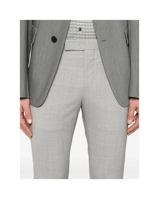 PT Torino Gray Tapered Trousers for men