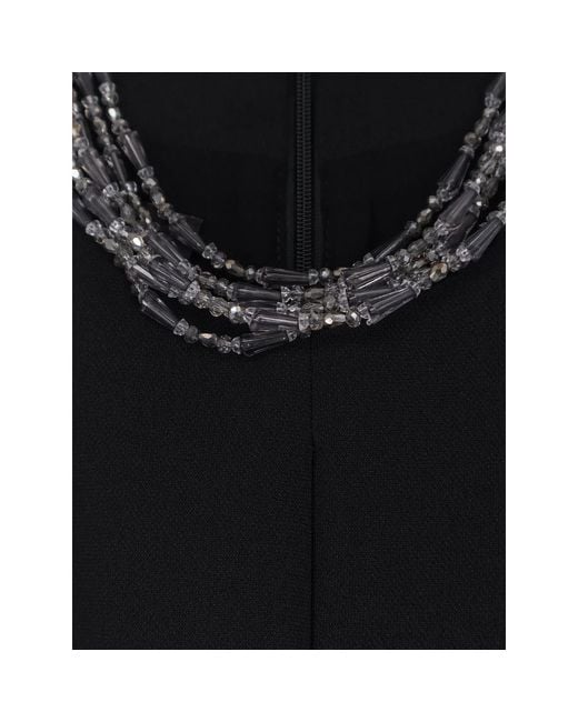 Pinko Black Dragon Fruit Jewel-Embellished Jumpsuit