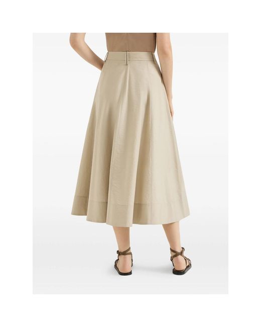 Brunello Cucinelli Natural Neutrals Skirts