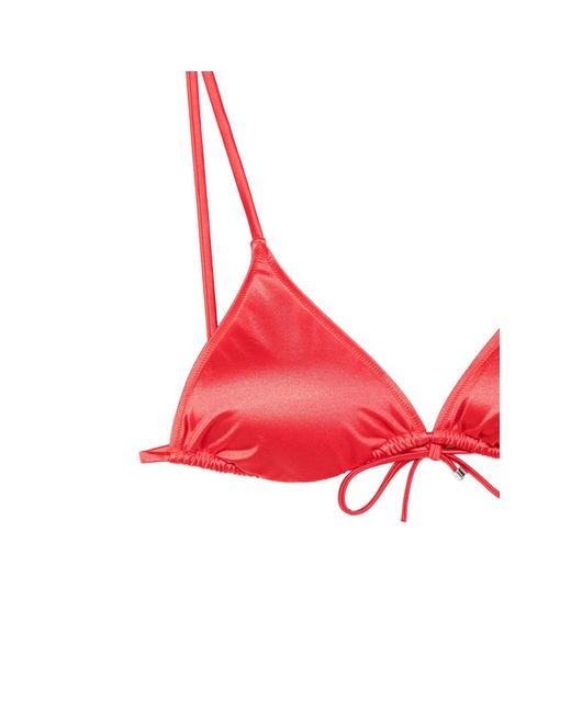 VENUJA Red Tie-Detail Bikini