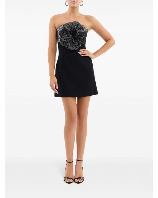 Rebecca Vallance Black Lumi Mini-Dress