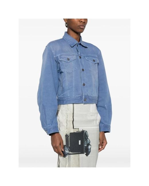 Haikure Blue Button Denim Jacket