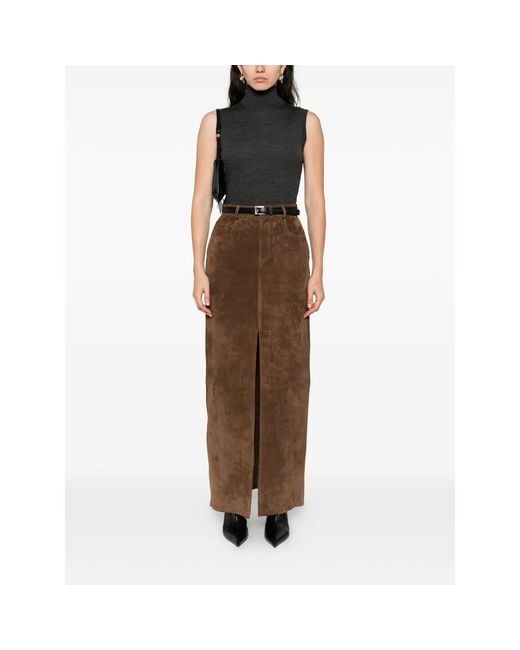 GOES BOTANICAL Black Roll-Neck Sleeveless Top