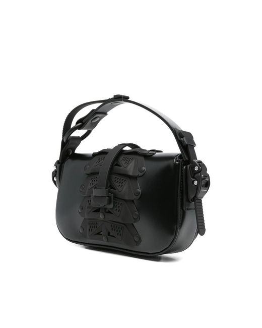 Innerraum Black Buckle-Fastening Panelled Tote Bag for men