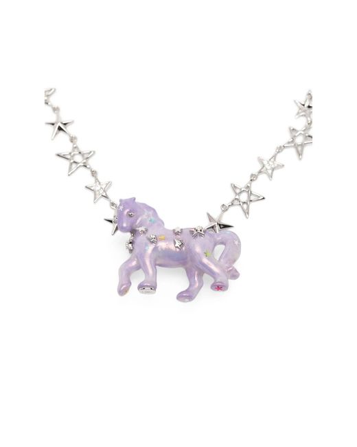 YVMIN Metallic Pony Star Necklace