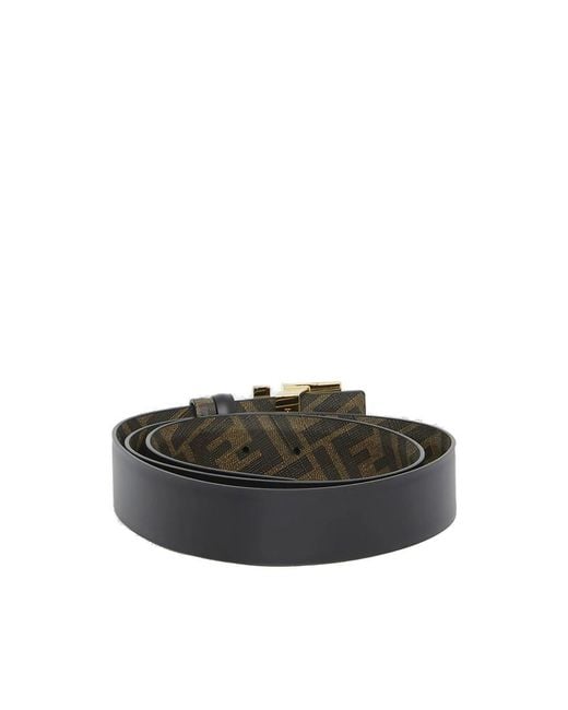 Fendi Black Belts for men