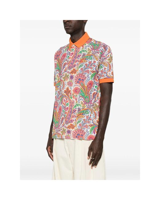 Etro Multicolor Polo Shirts for men