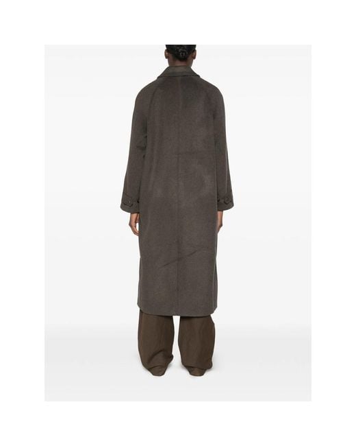 JC Sophie Brown Single Breasted Coat Wool Blend Outer