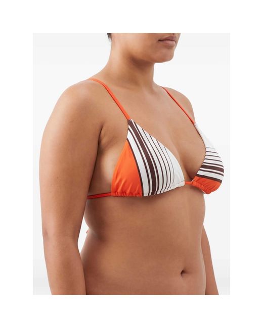 Sir Red Destino Striped-Pattern Triangle Bikini Top