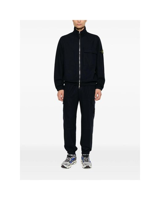 Stone Island Black Trousers for men