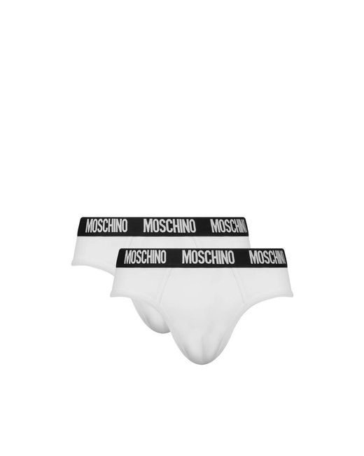 Moschino Black Cotton Briefs for men