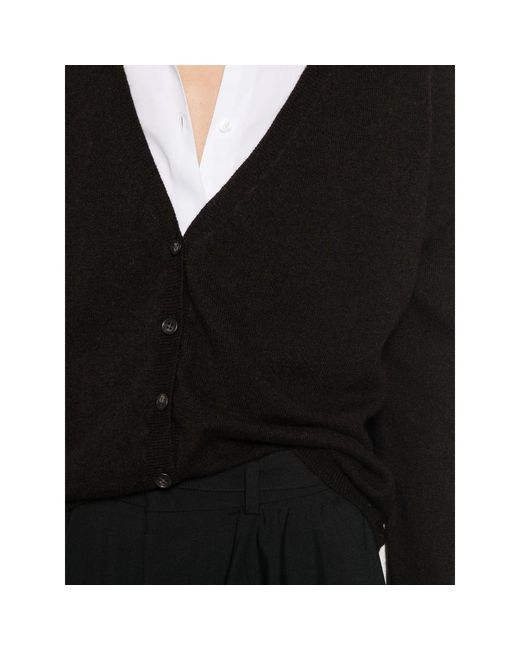 Lisa Yang Black Abby V-Neck Cardigan