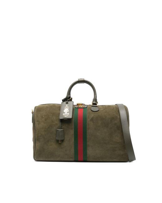 Gucci Green Medium Savoy Duffle Bag for men