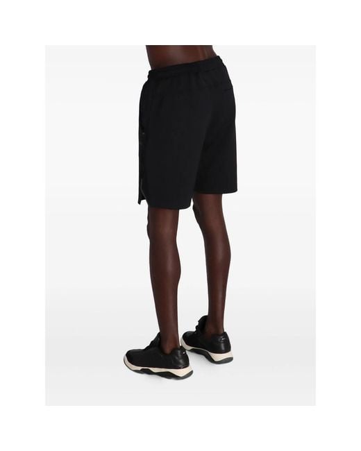 Boss Black Elasticated-Waistband Track Shorts for men
