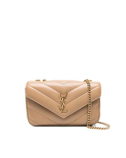 Saint Laurent Natural Shoulder Bags