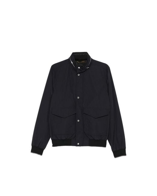 Moorer Blue Pocket Jacket for men