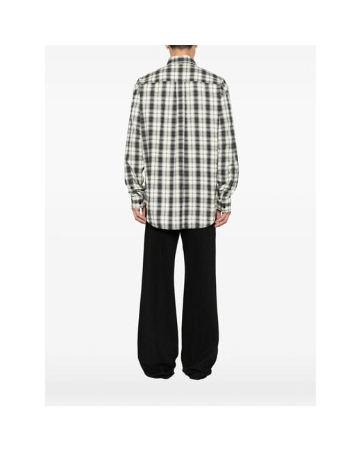 Balenciaga Gray Neutrals Shirts for men