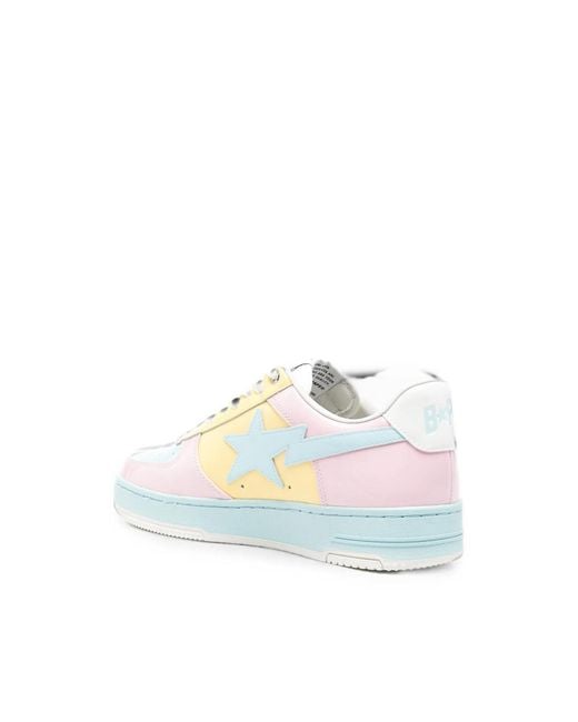 A Bathing Ape White Bape Sta Sneakers