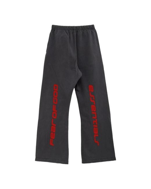 Fear Of God Gray Drawstring Flared Track Pants for men