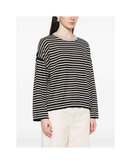 Brunello Cucinelli Black Sweater Crew Neck