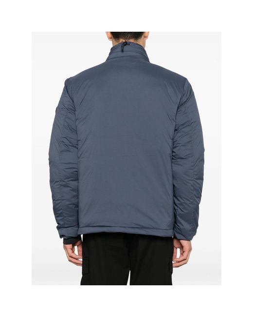 Canada Goose Blue Lodge Quilted Logo-Patch Jacket for men