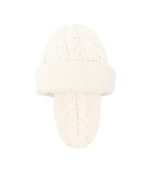 Duran Lantink Natural Cable-Knit Beanie
