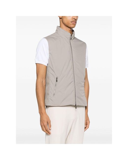 Moorer Brown Outwear Waistcoats Neutral for men