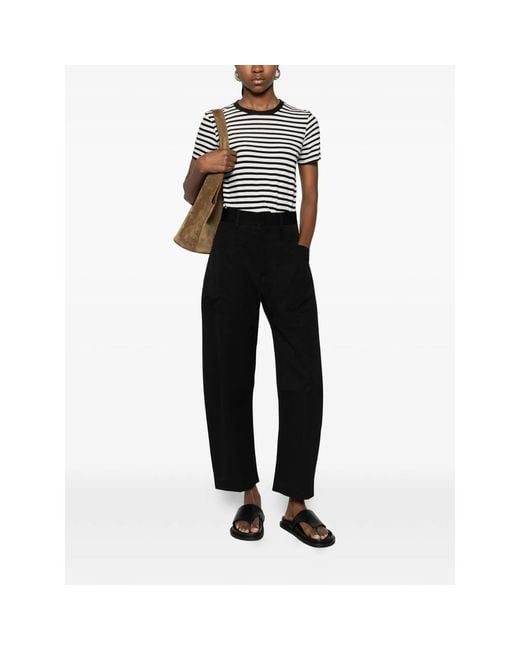 Nili Lotan Black Patch Pocket Trousers