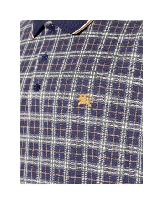 Burberry Blue Polo Shirts for men