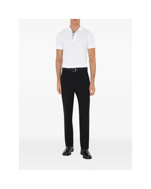 Burberry White Polo Shirts for men