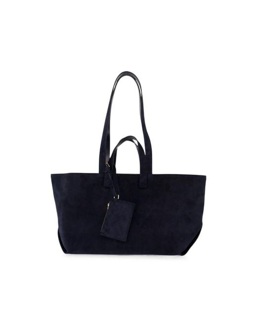 A.P.C. Blue A. P.C. Le Drummer Suede Shoulder Bag