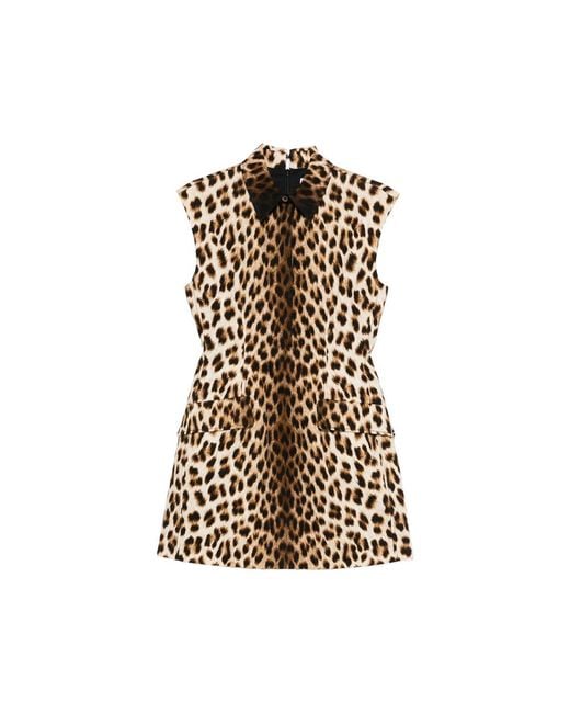 Sportmax Multicolor Lonza Animal-Print Mini Dress