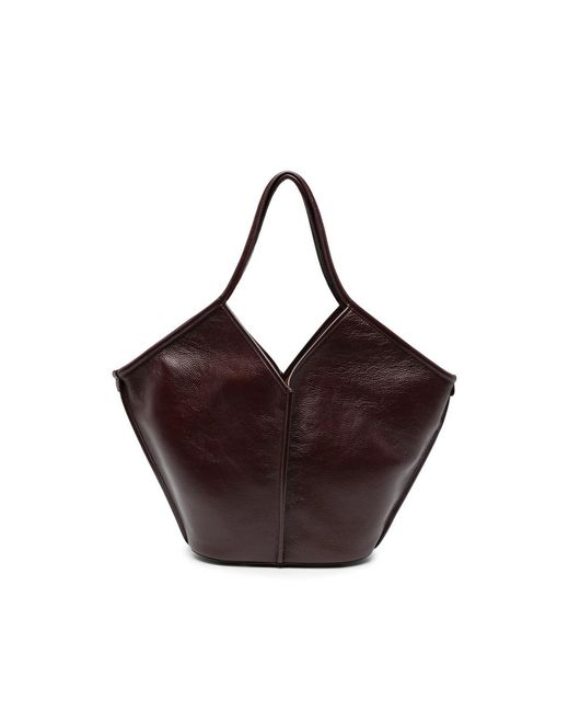 Hereu Brown Calella Leather Tote Bag