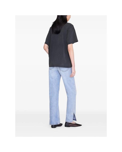 Anine Bing Blue T-Shirt Cotton