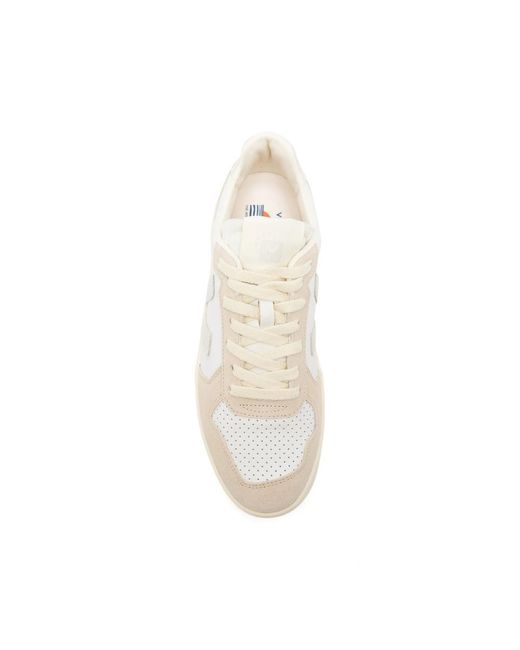 Veja White V-82 Perforated-Panel Sneakers for men
