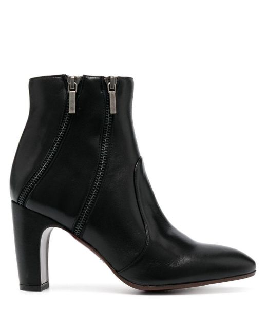 Chie Mihara Black Ezapi 90Mm Zip-Detailed Leather Boots