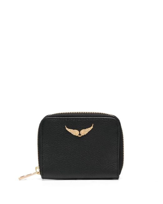 Zadig & Voltaire Black Small Zv Calf-leather Wallet