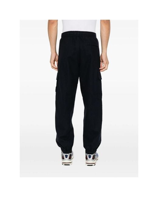Stone Island Black Trousers for men
