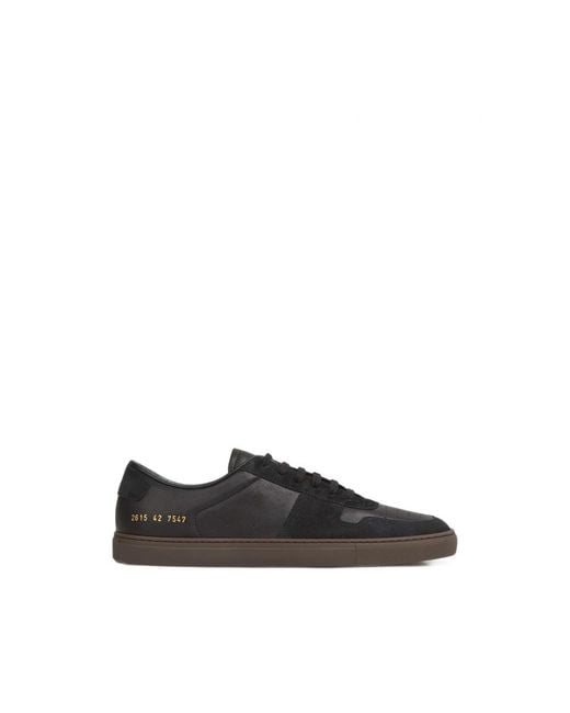 Common Projects Black Perforated Panelled Sneakers for men