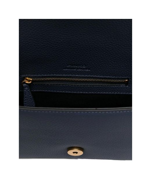 Pinko Blue Love Birds Buckle-Embellished Satchel