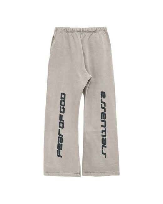 Fear Of God Gray Drawstring Flared Track Pants for men