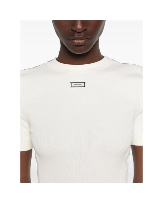 Entire studios White Logo-Patch T-Shirt