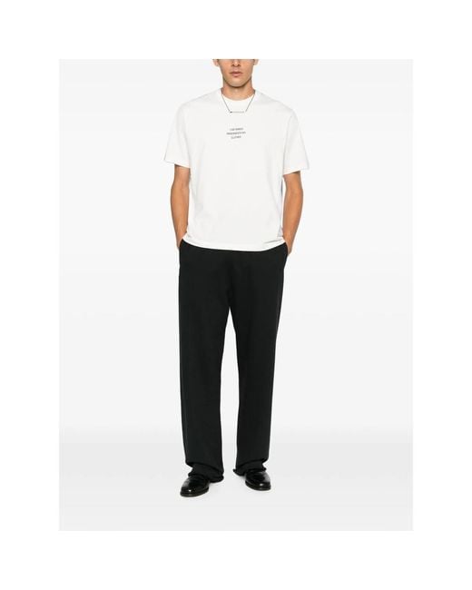 Vetements White Slogan-Print T-Shirt for men
